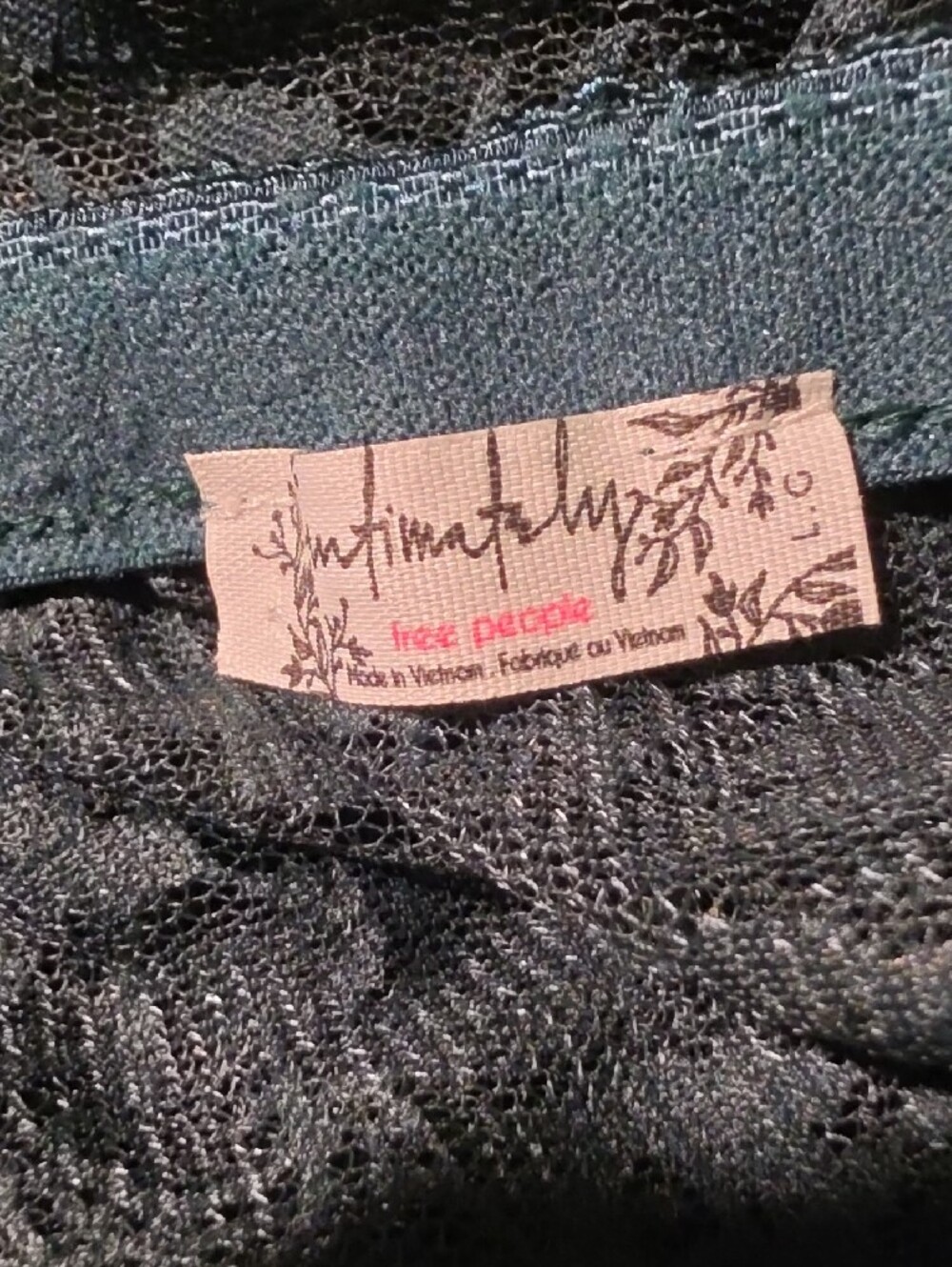 Intimately Free People French Courtship Half Slip Evergreen Large - Picture 2 of 6